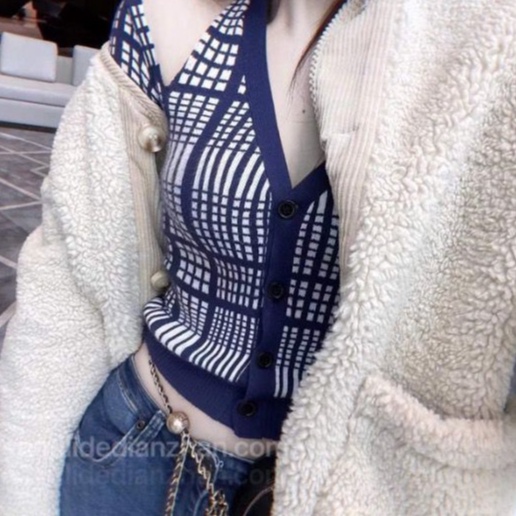 QADCOL Áo cardigan Dệt Kim Trễ Vai Dáng Ôm Phong Cách Hàn Quốc Dành Cho Nữ