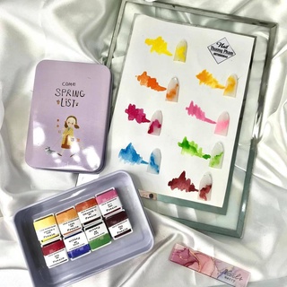 [AQ] Màu khô,loang siêu xinh ,đồ nail đẹp giá rẻ(kèm cọ)