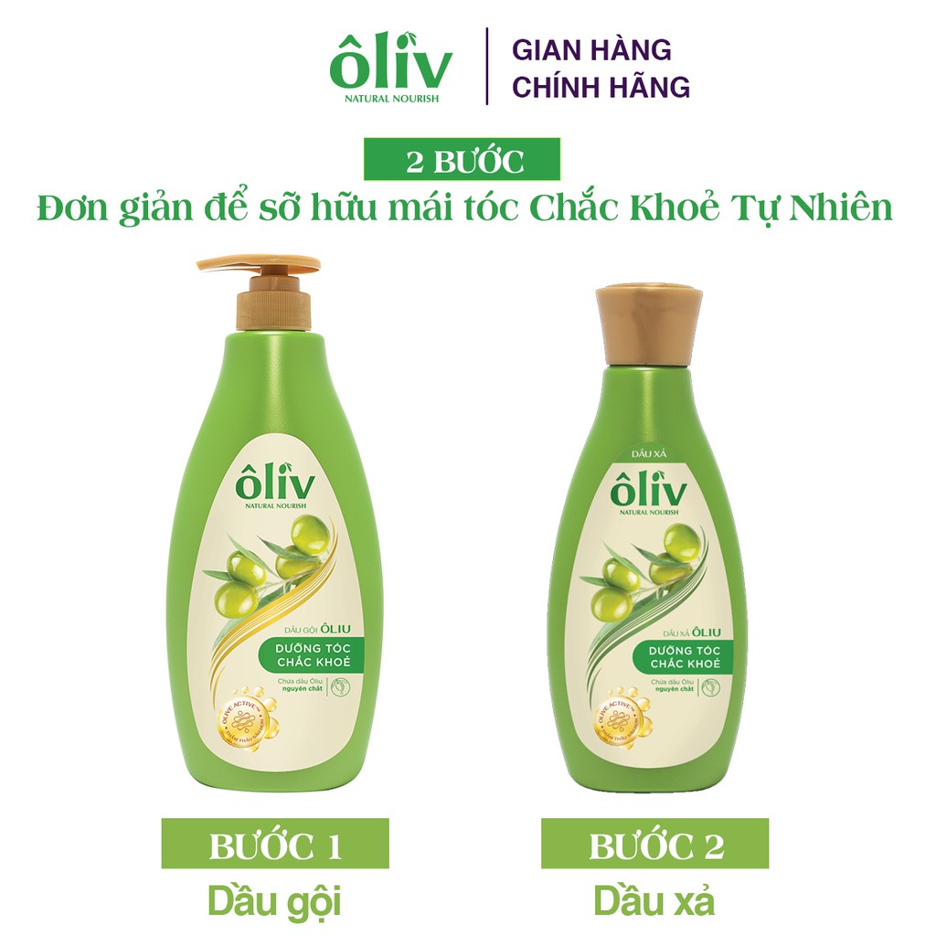 Combo Dầu gội và Dầu xả Ôliv dưỡng tóc chắc khỏe 250ml/chai