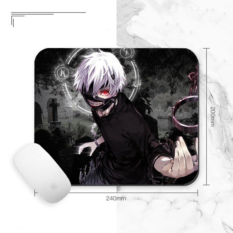 Miếng lót chuột IN HÌNH Tokyo Ghoul Ngạ quỷ vùng Tokyo anime chibi tiện lợi xinh xắn