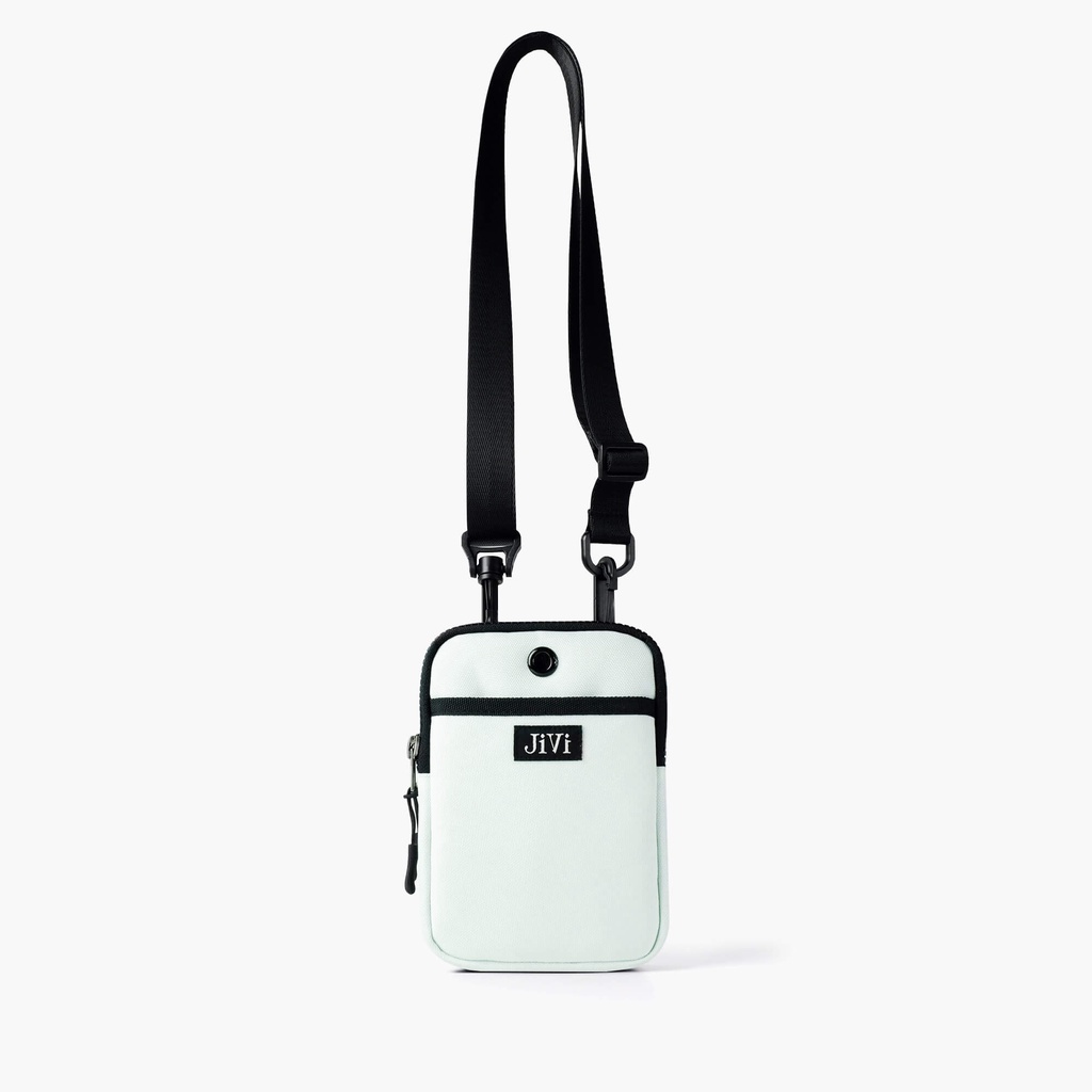 Túi Đeo chéo Đựng Smartphone 2 Ngăn Zip Vải Canvas - 3 màu JIVI BRAND® B09