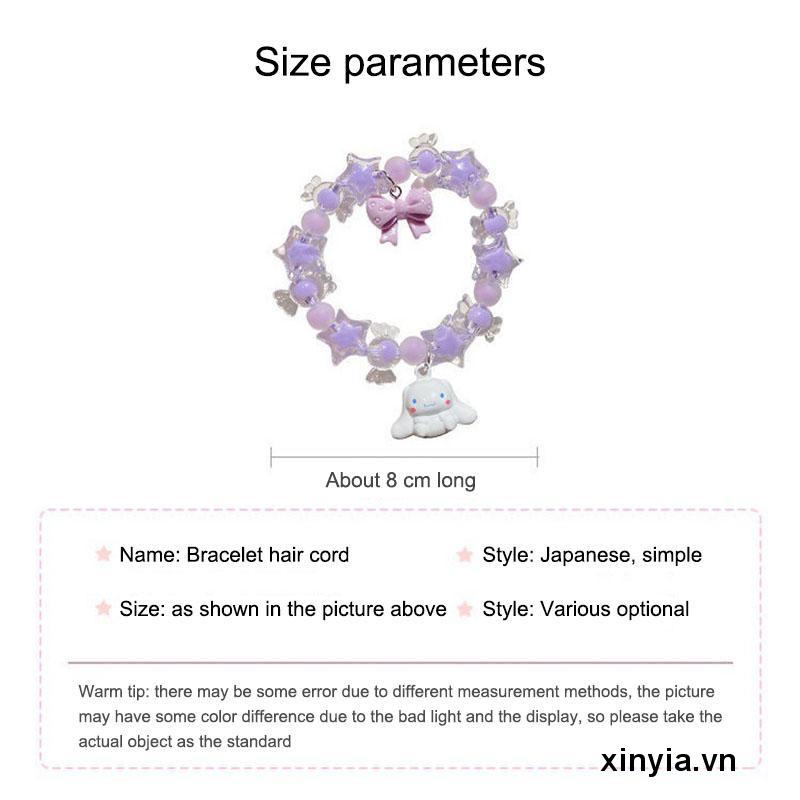 Dây Cột Tóc Đính Hạt Pha Lê Hình Ngôi Sao / Kẹo Thời Trang Cho Bạn Gái