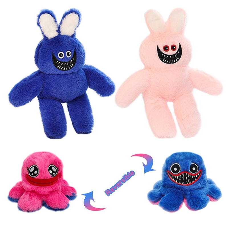 20/30CM Rabbit Huggy Wuggy Poppy Playtime Thú Nhồi Bông Hình Bạch Tuộc Cho Bé