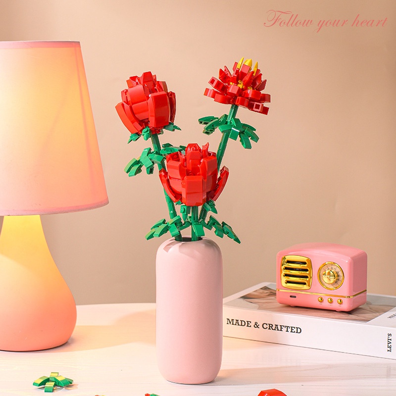 Đồ chơi xếp hình hoa ZHAN QI TOYS DIY sáng tạo vui nhộn dành cho nữ