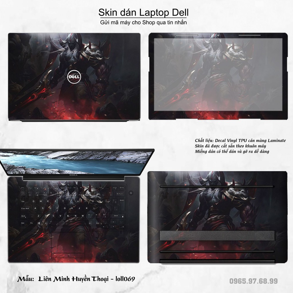 Skin dán Laptop Dell in hình Liên Minh Huyền Thoại nhiều mẫu 9 (inbox mã máy cho Shop)