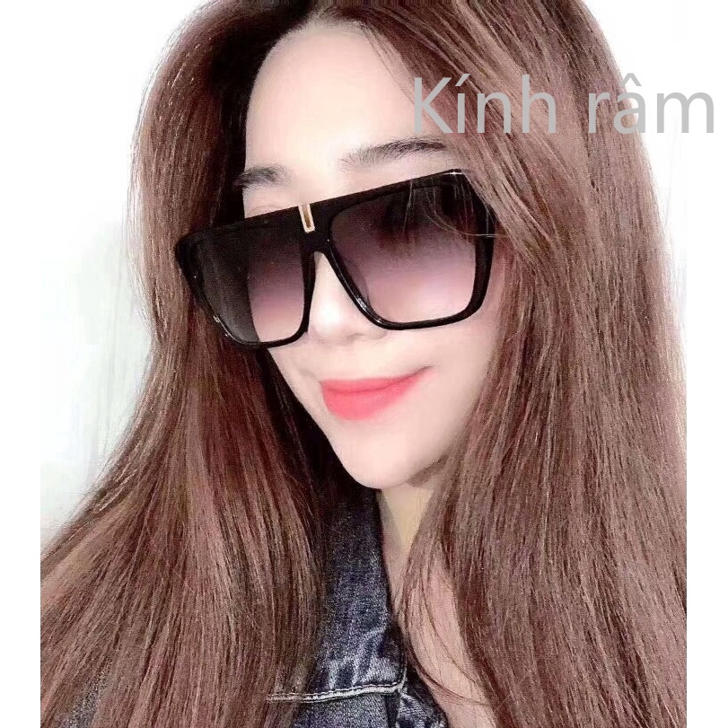 Kính mát nữ gọng vuông cổ điển chống tia UV400