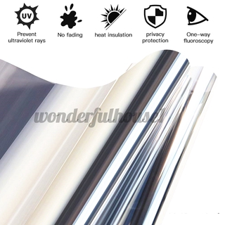  Mirror Silver Solar Reflective Window Film One Way Privacy Tint
