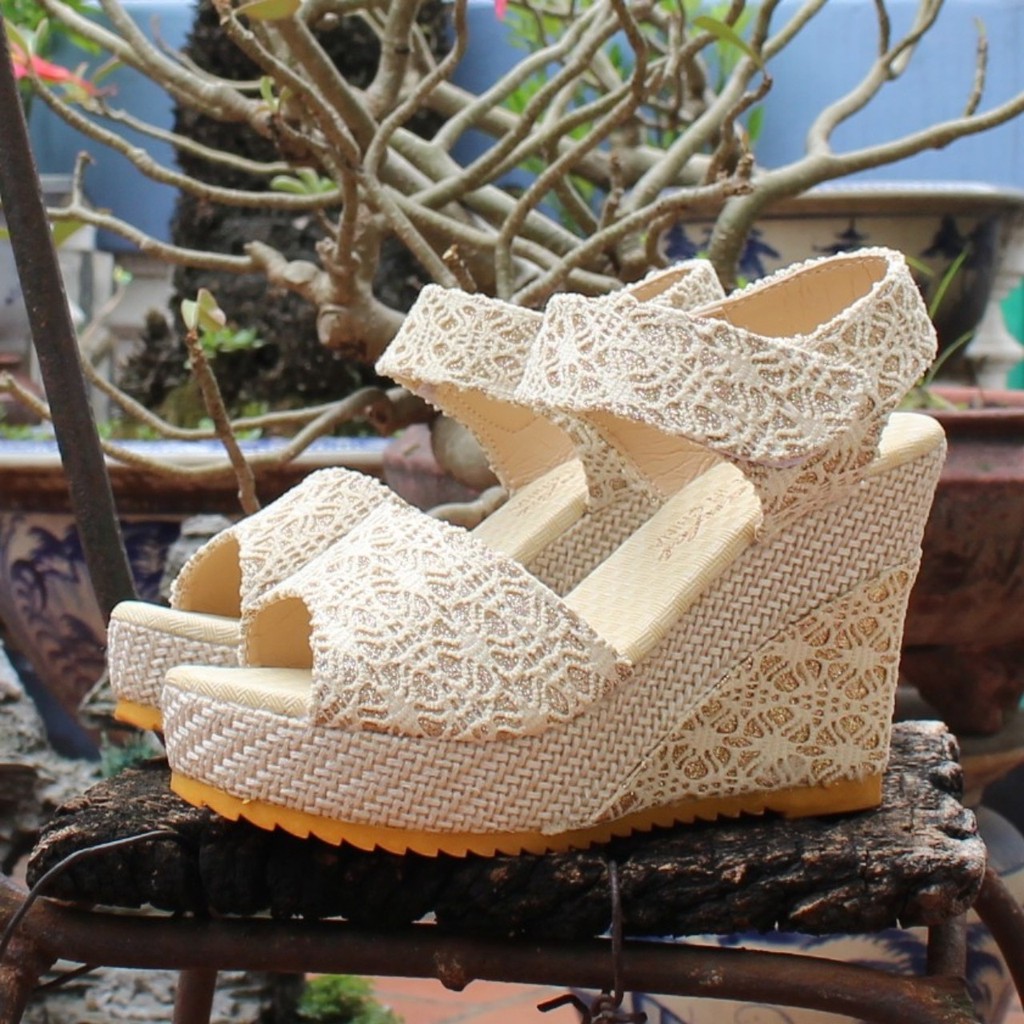 Giày Đế Xuồng Nữ Cao Cấp (Video Thực Tế Kèm Ảnh Thật) - Size 35 Đến 40- Màu Be, Đen - 5-8 Phân V69