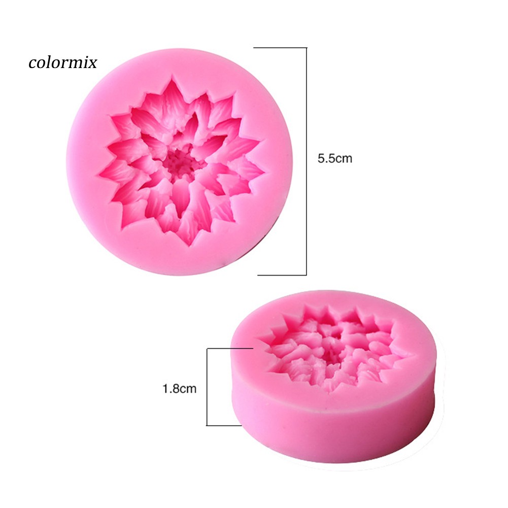 Khuôn silicon làm hoa sô cô la 3D trang trí bánh kem