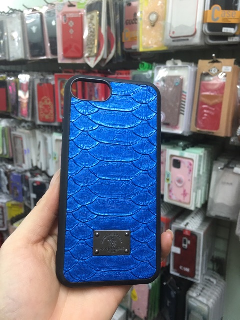 Ốp lưng POLO - SANTA BARBARA da cá sấu iphone 7 / 8 / PLUS / SE 2020