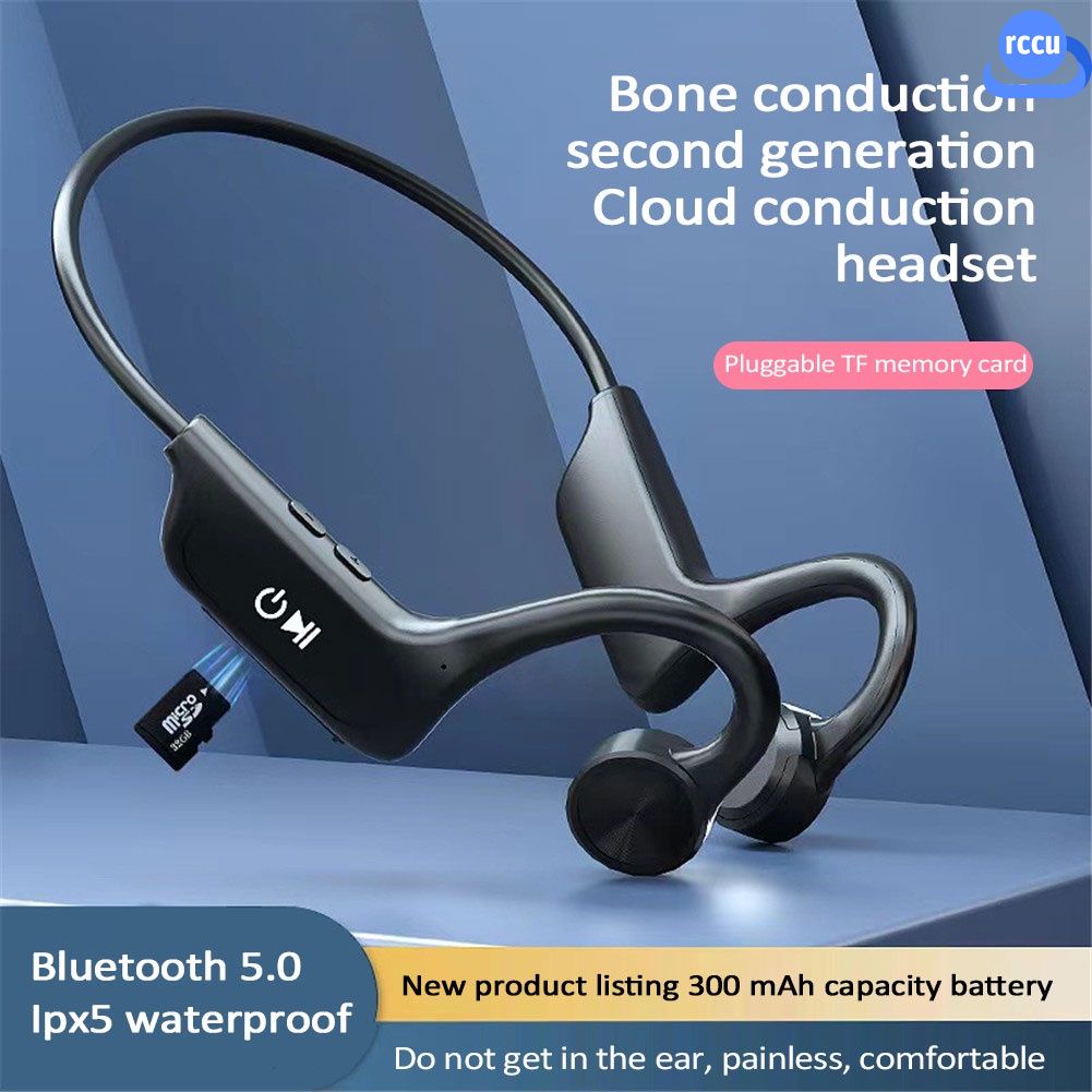 G8 Bone Conduction Tai Nghe Tai Nghe Bluetooth-Tương thích 5.0 Earburds Không Dây Tai Nghe Thể Thao Không Thấm Nước Hỗ Trợ Thẻ TF 『 rccu 』