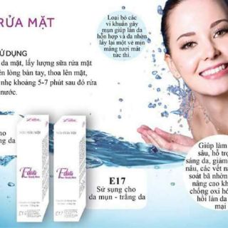 Sữa rữa mặt dành cho da mụn - trắng da E17 Ediva
