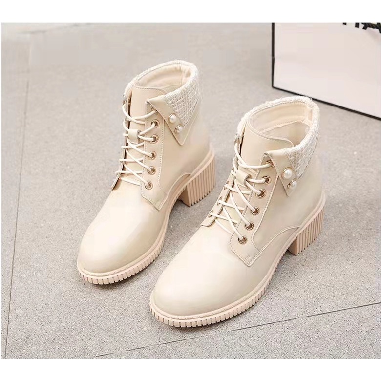 Boot Nữ Martin phong cách Nhật Bản Cao Gót 5P