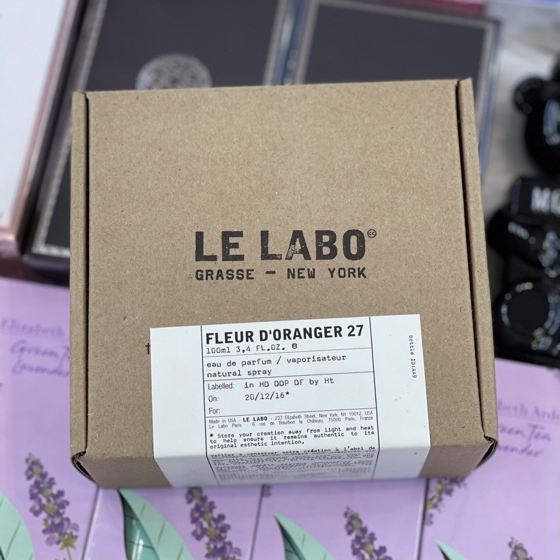 Nước Hoa Nữ Le Labo Fleur d’Oranger 27 100ml