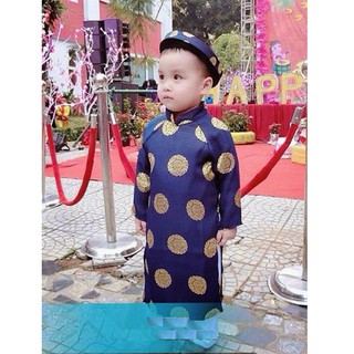Áo Dài Tím than bé TRAI (Quần, Áo)
