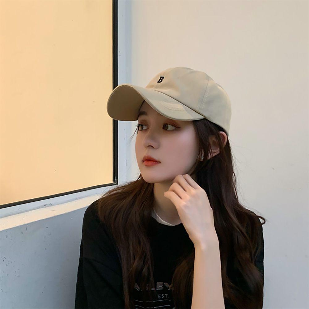 IVORY Mũ Lưỡi Trai Thêu Chữ Phong Cách Hàn Quốc Cho Nam Nữ