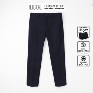 | Satoshi | Quần Tây SAQT06 Lưng thun co giãn dễ mặc màu navy dáng ôm mặc chất cotton mát mền mịn thoải mái
