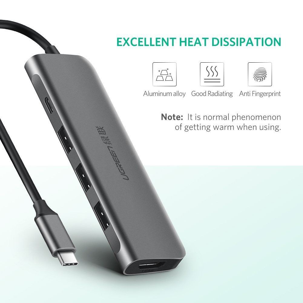 Cáp USB Type-C Sang HDMI/ Hub USB 3.0 Ugreen 50209 Chính Hãng