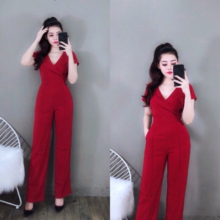 Set áo đắp chéo và quần suông