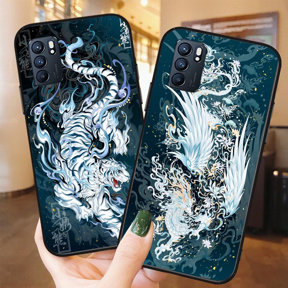 Ốp lưng điện thoại oppo reno 6 / oppo reno 6z hổ , rồng , phượng hoàng ốp lưng giá rẻ