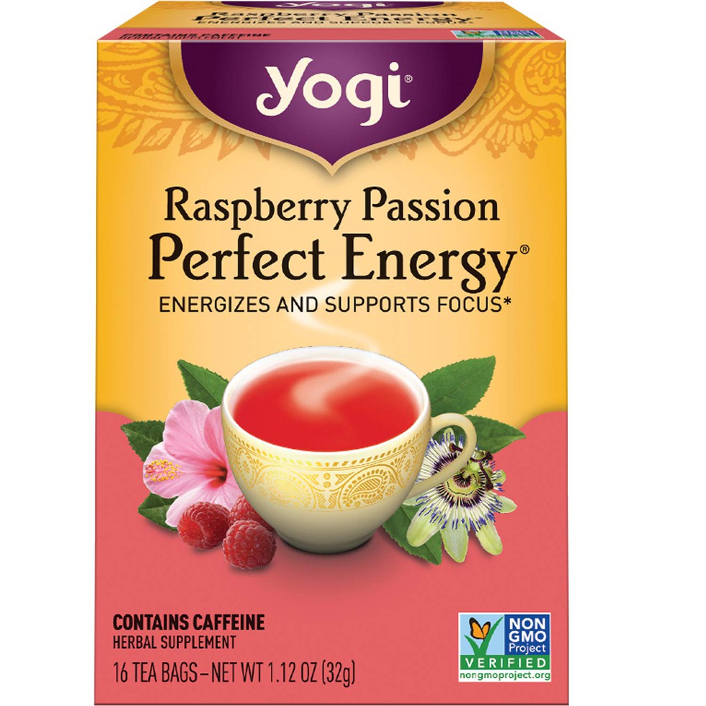 [Yogi] Trà Hữu Cơ Cung Cấp Năng Lượng và Hỗ Trợ Tập Trung - Yogi Tea Raspberry Passion Perfect Energy | WebRaoVat - webraovat.net.vn