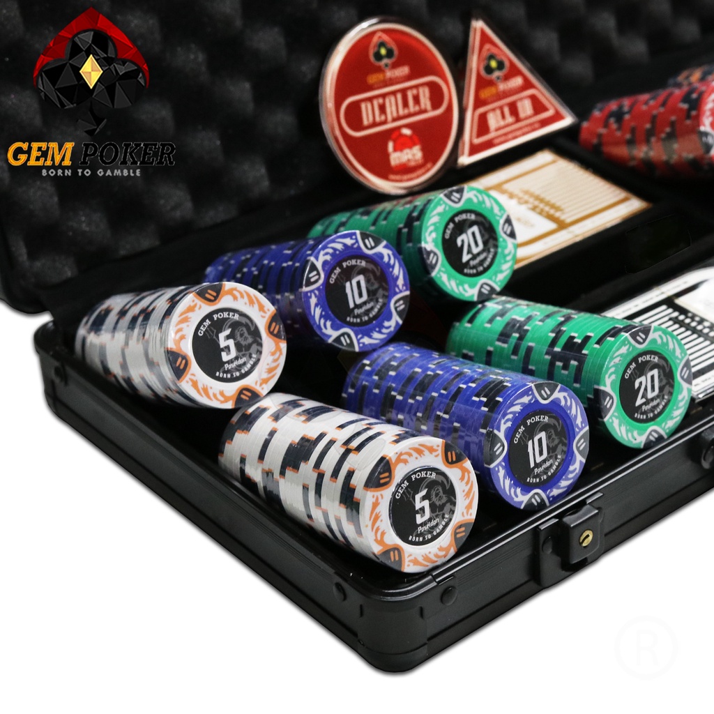 VALI 300 CHIP PHỈNH POKER CLAY "POSEIDON®" CAO CẤP