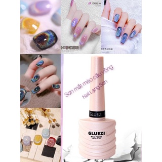 Sơn mắt mèo kim cương cầu vồng hót trend mới