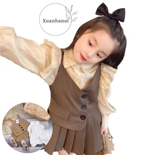 Set vest bé gái 3 chi tiết nhí và đại 10-36kg XHN746