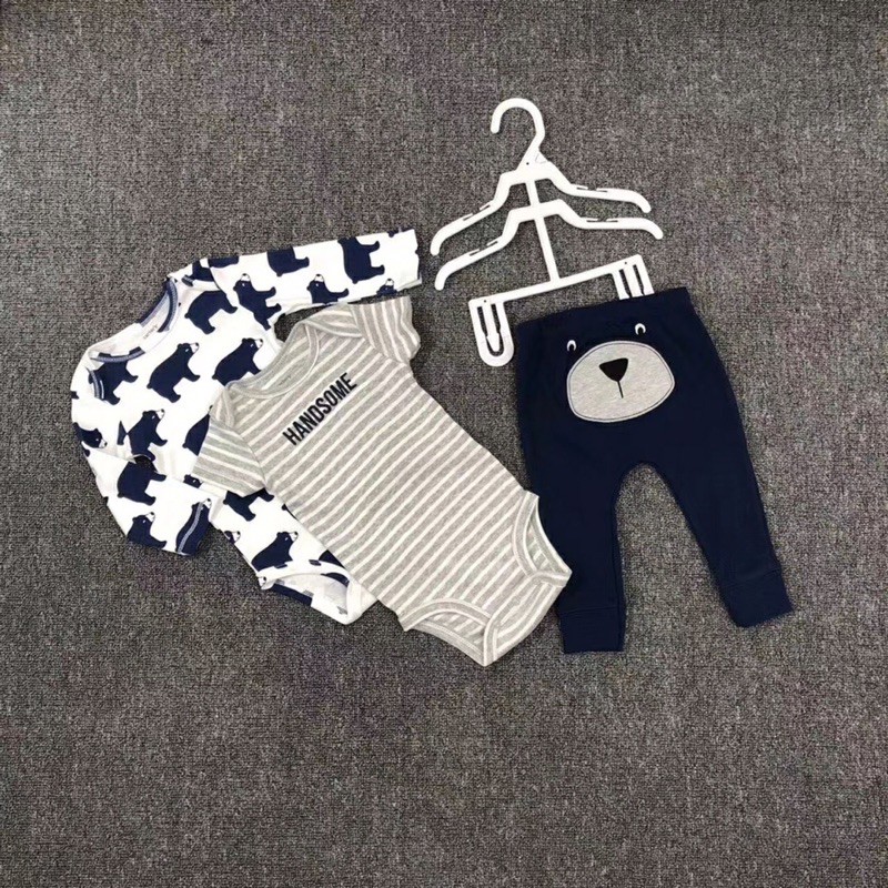 body suit Carter's set 3 chi tiết cho bé