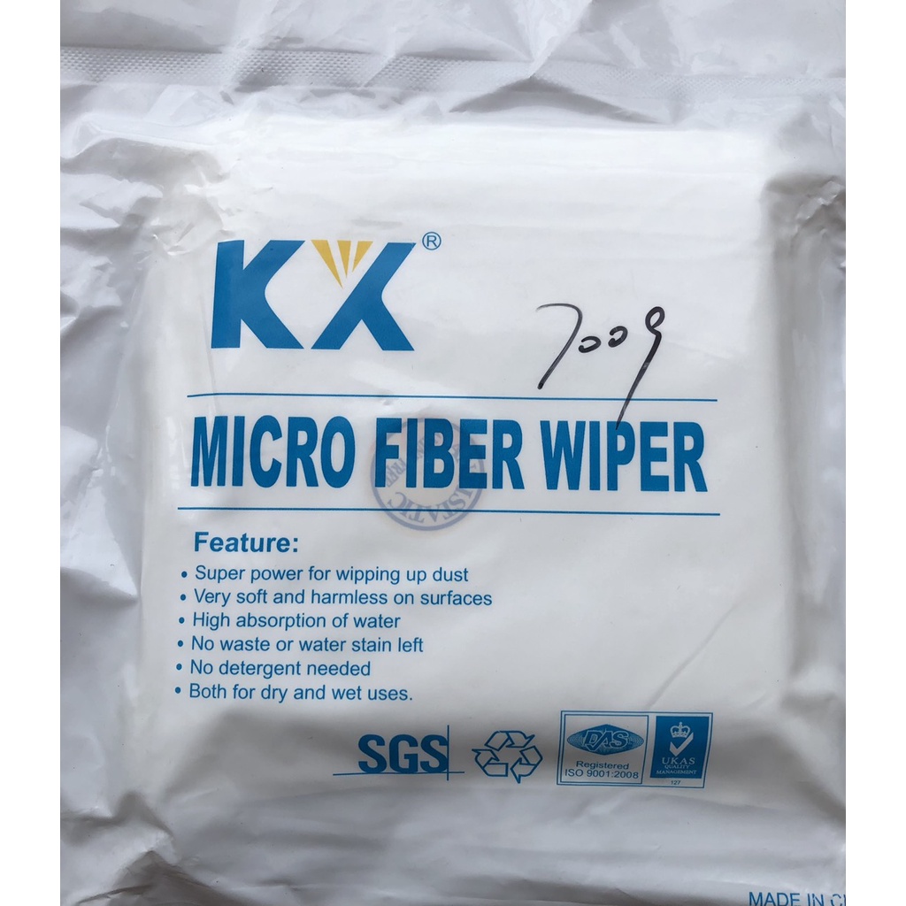 Khăn lau phòng sạch KX MICRO FIBER WIPER chất liệu từ polyeste chống tĩnh điện,thấm nước,thấm dung môi
