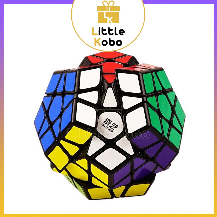 Rubik Megaminx QiYi QiHeng Đen Rubic Biến Thể 12 Mặt Đồ Chơi Thông Minh