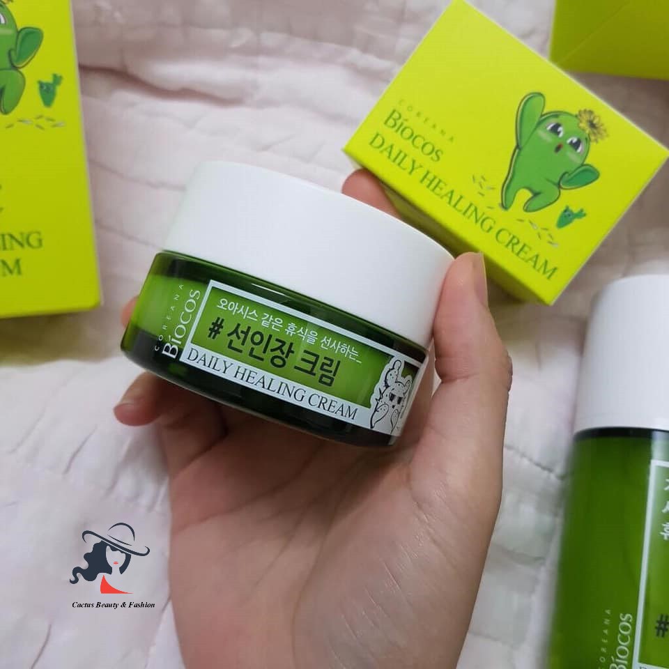 Kem dưỡng ẩm và phục hồi Coreana Biocos Daily Healing Cream 50g