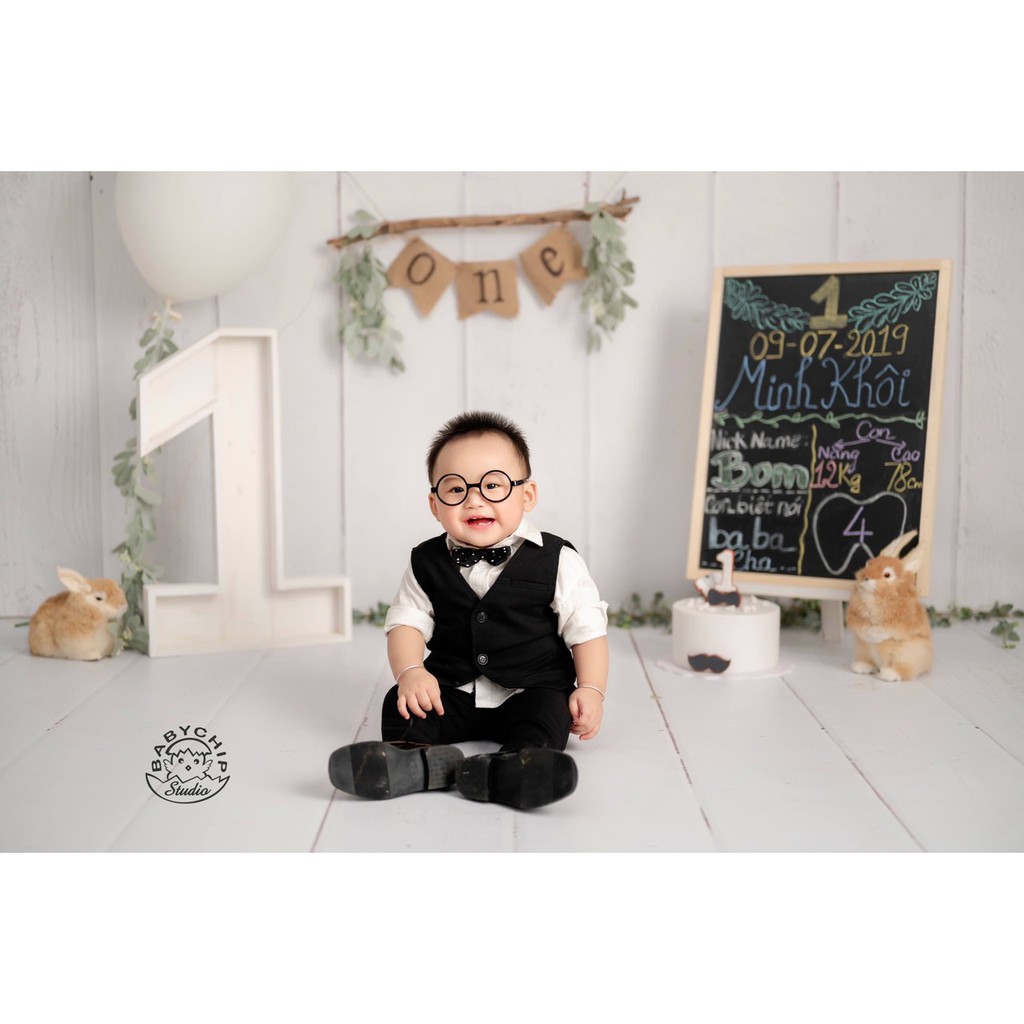 Set Gile Đen Cho Công Tử Nhí