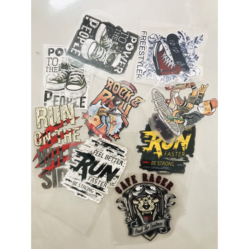 Hình Ủi Nhiệt, Decal Nhiệt KTS - Phong Cách Biker 3 - Harley 2 - Poseidon.est2019