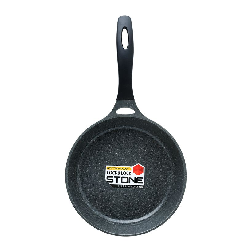 CHẢO ĐÁ 7 LỚP LOCK&amp;LOCK STONE LCA6243D đun được mọi loại bếp đủ size 24 26 28cm Hàng Chính Hãng