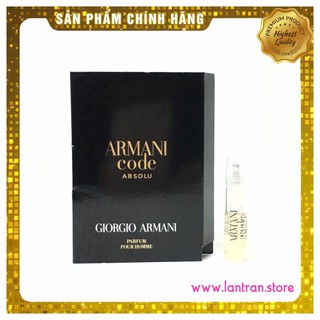 Mẫu thử Nước hoa 🌸 Armani Code Absolu Giorgio Armani For Men 1.2ml