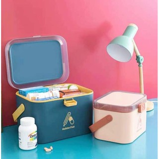 Hộp Đựng Thuốc Y Tế Cho Gia Đình Tủ Đựng Thuốc Cá Nhân Nhiều Ngăn Khay Để Thuốc Tây Nhỏ Gọn Bằng Nhựa