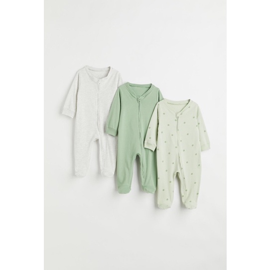 Set 3 body liền tất HM JP chính hãng cho bé