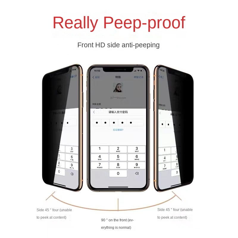 Kính Cường Lực 6d Chống Nhìn Trộm Cho iphone 14 pro plus max