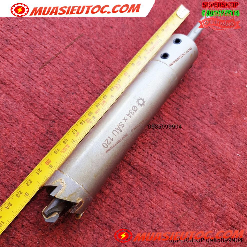 Mũi khoan rút lõi khoét tường gạch sâu Phi 34 x 120 mm không khoan bê tông, không khoan chế búa