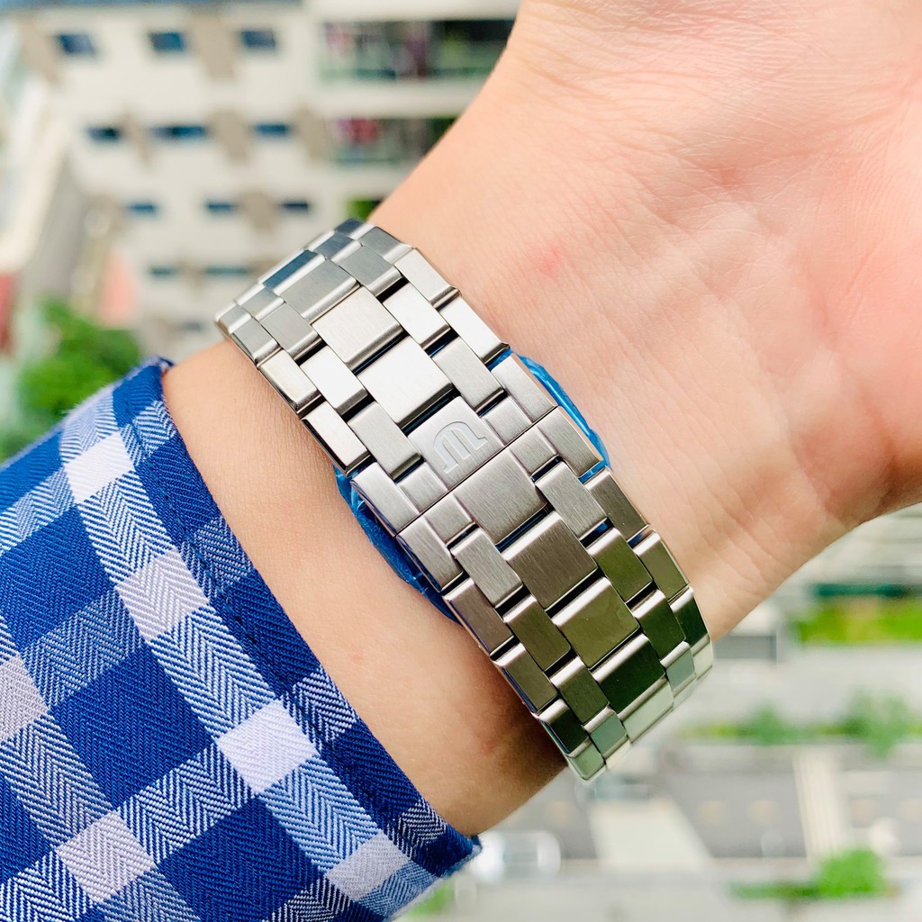 Đồng hồ nam chính hãng Maurice Lacroix Aikon 39mm Blue - AI6007-SS002-430-1 - máy Cơ Automatic - Kính Sapphire