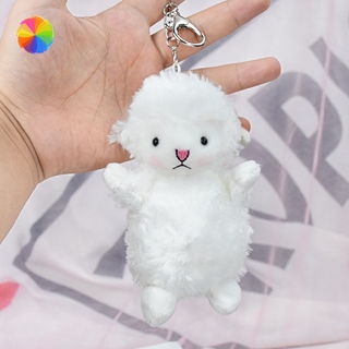 Ins Net Red Cute Little Wool Velvet Pendant Little Sheep School Bag Ornaments Girl Key Chain Gift MM