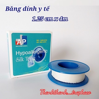 Băng dính y tế - silk tape 1.25 cm x 4m
