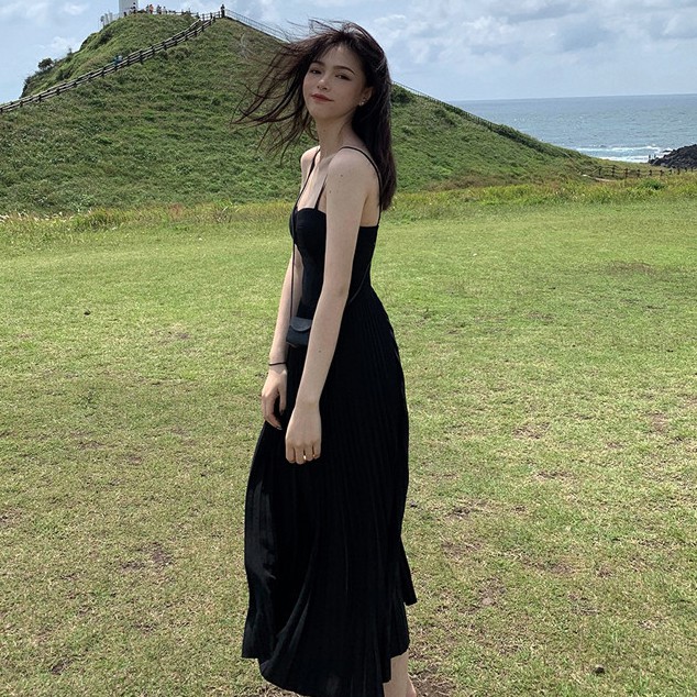 Đầm Maxi Hai Dây Dáng Rộng Xinh Xắn Dành Cho Nữ | BigBuy360 - bigbuy360.vn