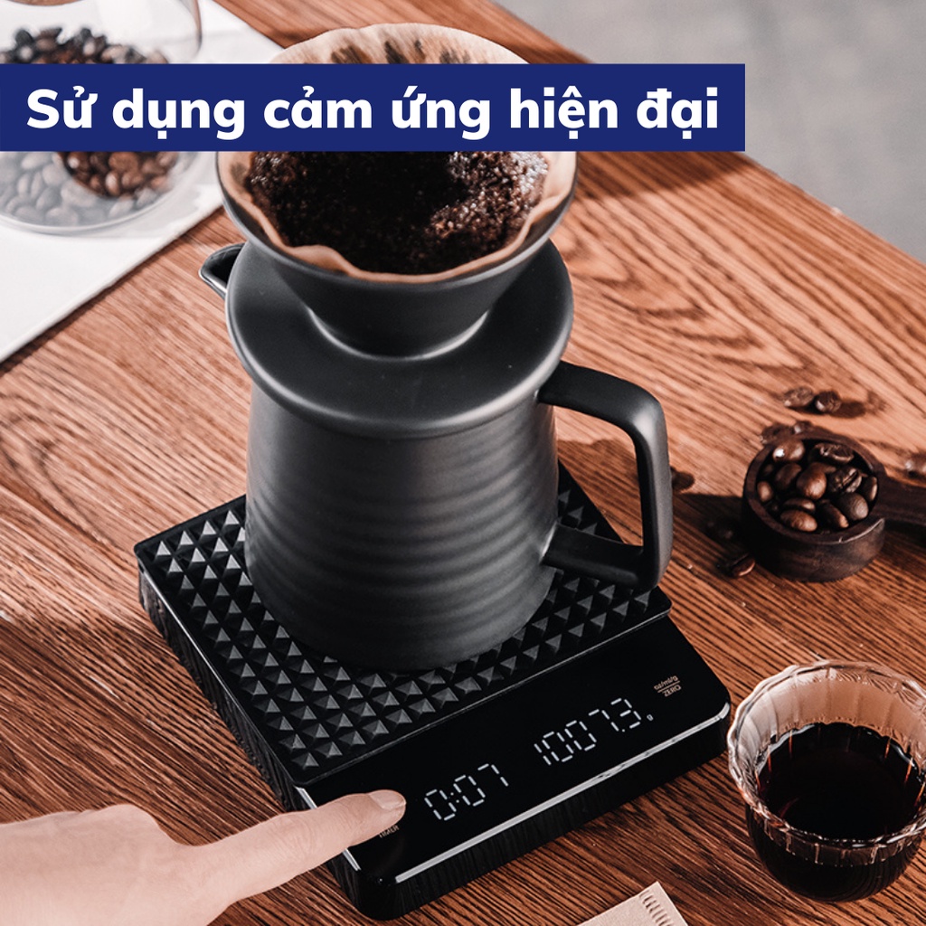 Cân tiểu ly pha chế điện tử mini CK2150 cảm ứng cân tiểu li pha cà phê thiết kế nhỏ gọn nhỏ gọn độ chính xác cao