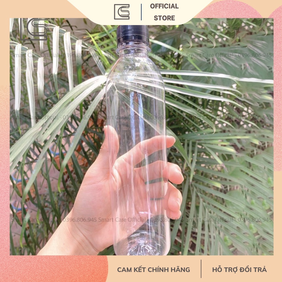 Chai 500ml Đựng Trà Sữa/ Chai Nhựa Tròn 500ml