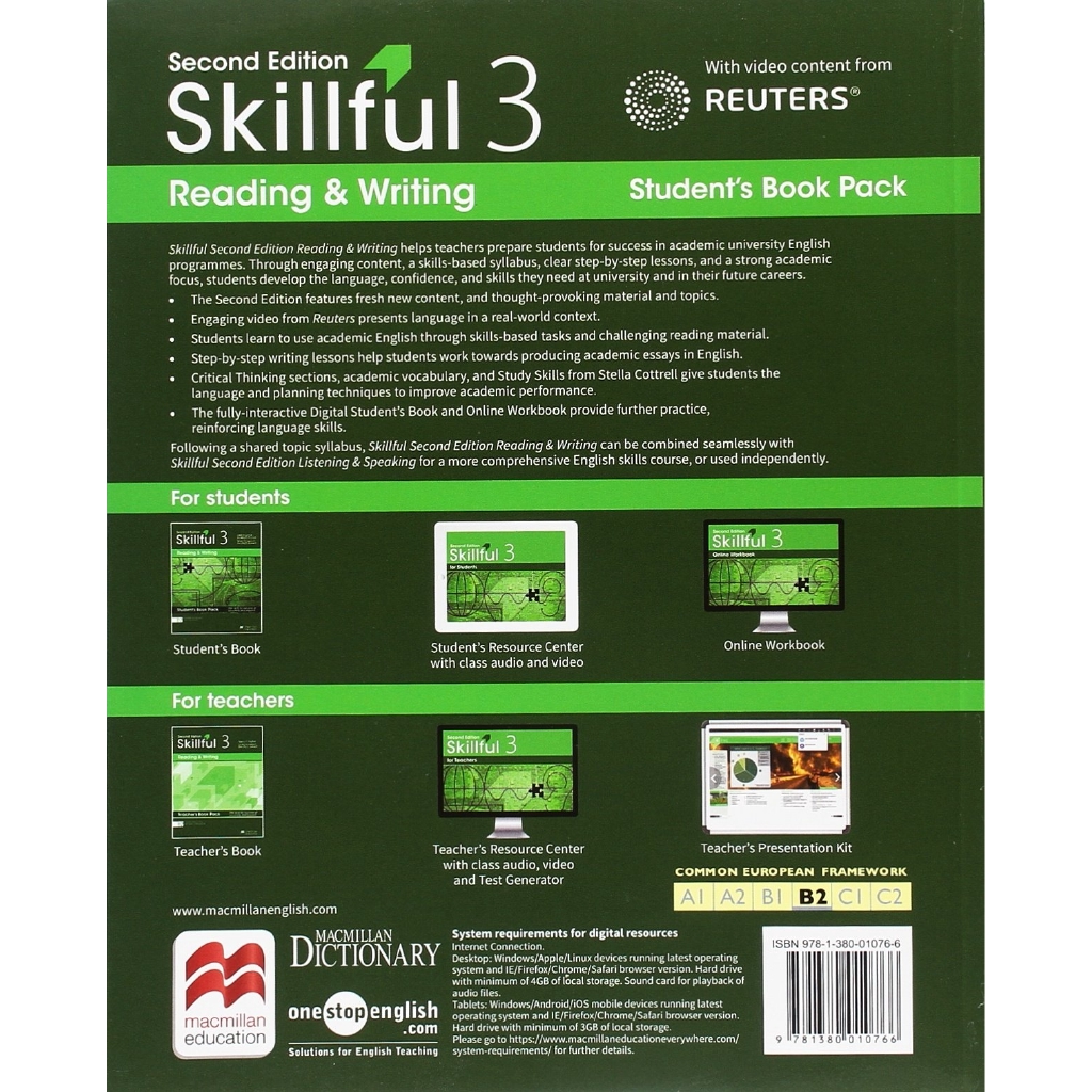 Sách - Skillful Second Edition Level 3 Reading & Writing Student's Book + Digital Student's Book Pack
