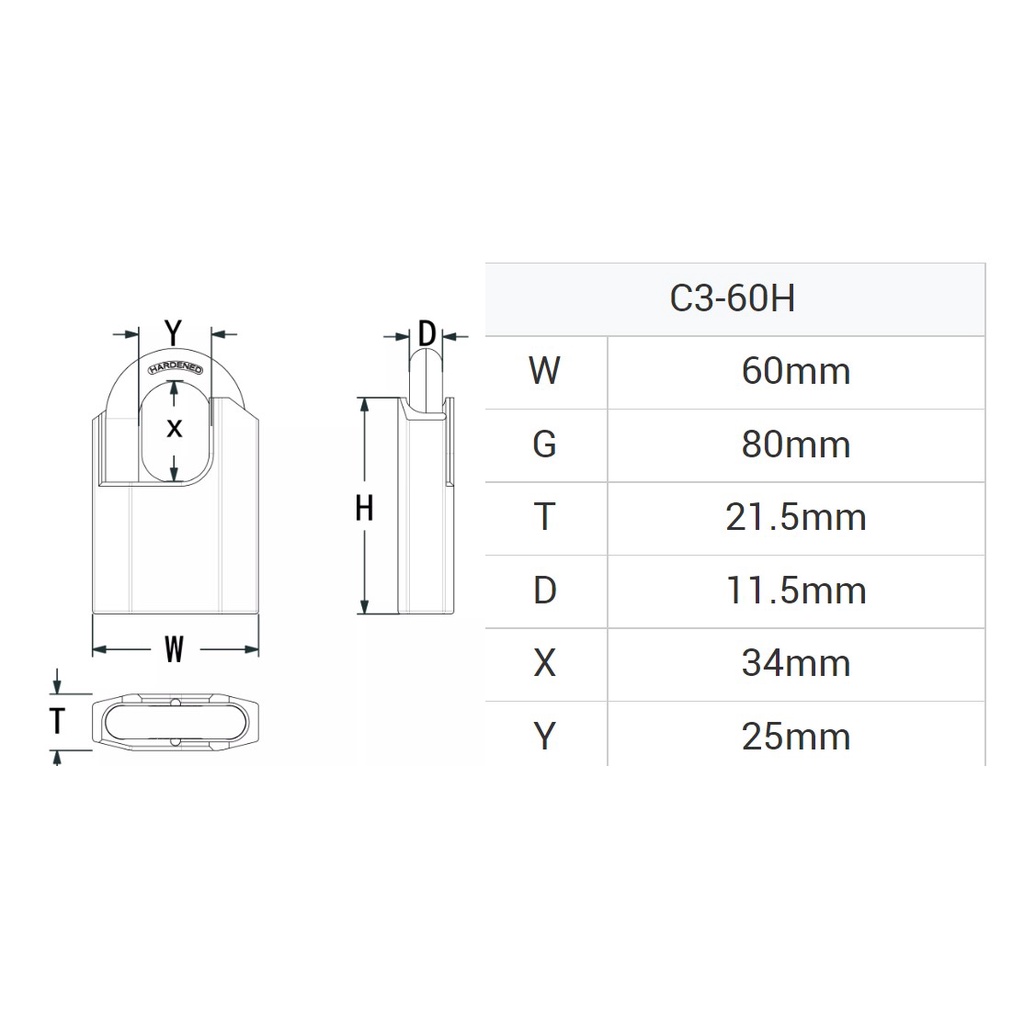 Ổ Khóa Chống Cắt , Khoá Nhà Chống Trộm size 8mm