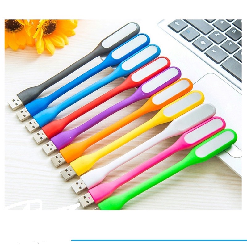 Đèn Led Mini USB siêu sáng, vỏ nhựa dẻo, phụ kiện cắm cổng USB sạc dự phòng, laptop - Màu Ngẫu Nhiên
