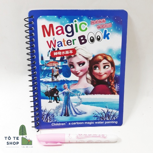 Tranh Tô Màu Nước Ma Thuật, Magic Water Book,Tranh nước tự xoá đa dạng chủ đề, sách tập tô thần kì cho bé